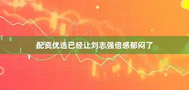 配资优选已经让刘志强倍感郁闷了