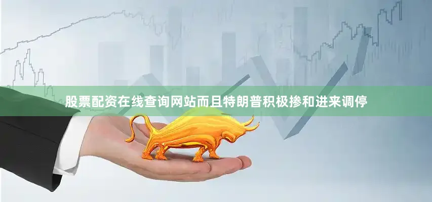 股票配资在线查询网站而且特朗普积极掺和进来调停
